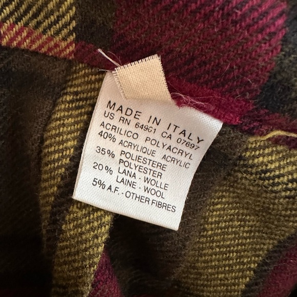 Vintage Benetton pleated wool blend skirt - Picture 6 of 9